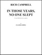 In Those Years, No One Slept SSAA choral sheet music cover